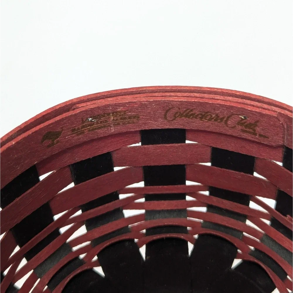 Longaberger Collectors Club 2009 Little Ladybug Basket w/ Lid, Legs, Tag